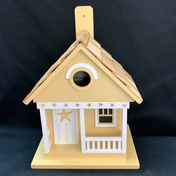 Home Bazaar Vctorian Cottage Yellow Bird House - Picture 1 of 16